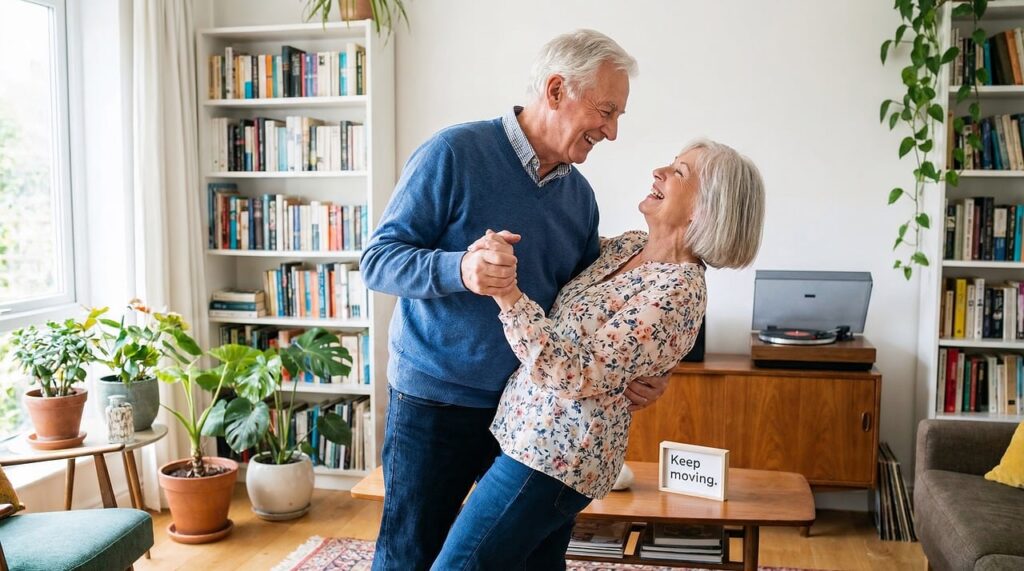 Couple de seniors sereins, préparation de la retraite